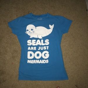 Seals Are Just Dog Mermaids Graphic Kids Tee